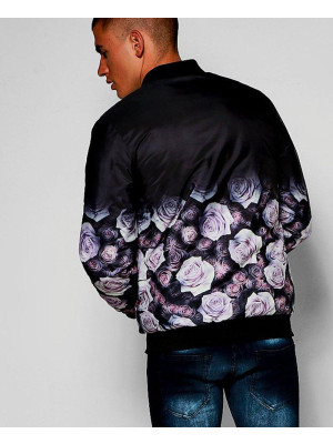 Sublimation-Customized-Satin-Oriental-Floral-Bomber-Varsity-Jacket