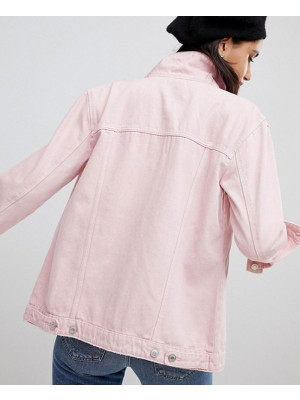 Women-Stylish-Custom-Pink-Denim-Jacket