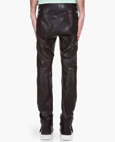 100% New Genuine Sheep Napa Leather Men Designer Biker Leather Pant