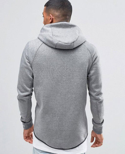 About Apparels Tech Fleece In Grey Zip Up Hoodie