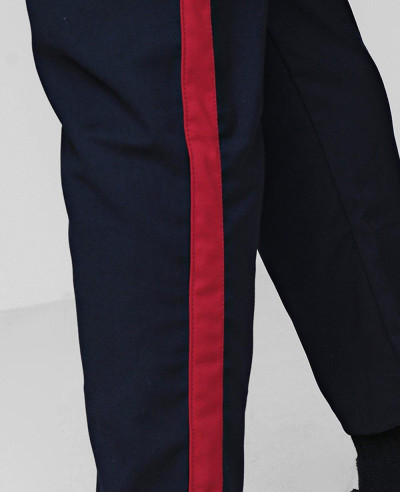Big And Tall Cropped Tape Detail Trouser