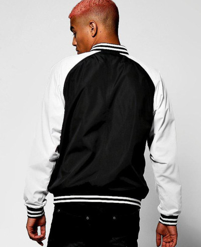 Black-Raglan-Bomber-Jacket-With-Applique-Badge-Varsity-Jacket