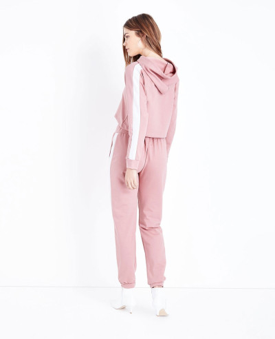 Blue Vanilla Mid Pink Stripe Side Tracksuit