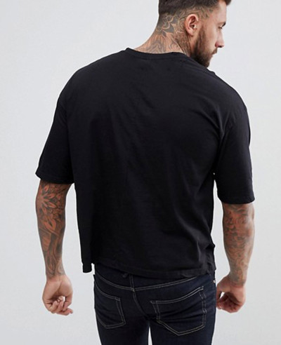 Boxy Fit With Dropped Shoulder In Black T Shirts