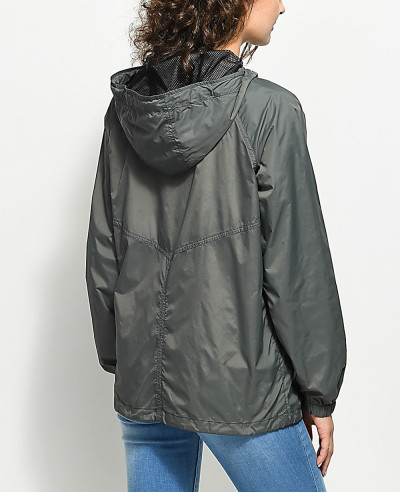 Charcoal-&-Black-Lining-Windbreaker-Jacket