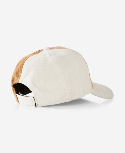 Color Block Faux Suede Baseball Hat