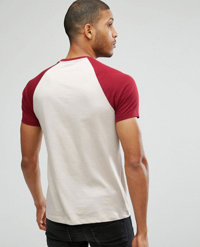 Contrast Raglan Short Sleeve T Shirt