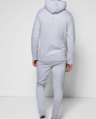 Custom-Plain-Skinny-Hooded-Tracksuit-with-Zipper-Details