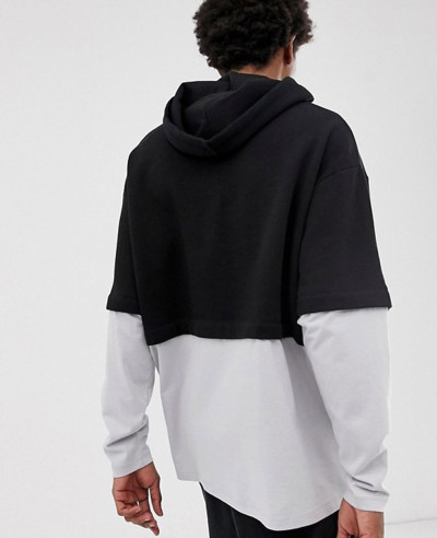 Design-Oversized-Hoodie-With-Double-Layer-Sleeve-And-Hem-In-Black