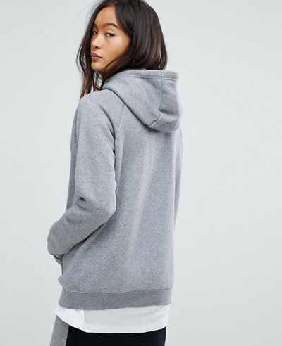 Fashion Online Pullover Hoodie In Grey