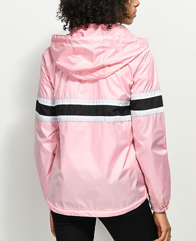 Fashion Pink Windbreaker Jacket