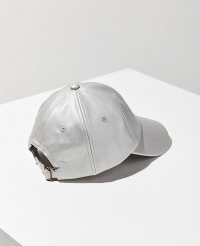 Faux Leather Baseball Hat