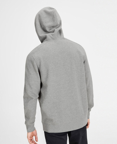 Grey Men Stylish Zip Up Custom Hoodie