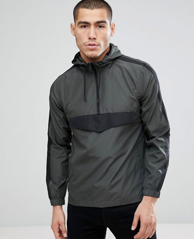 Half-Zipper-Nylon-Stylish-Custom-Windbreaker-Jacket-AA-1660-(1)