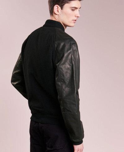 High-Custom-Made-Varsity-Bomber-With-Real-Leather-Sleeves-Bomber-Varsity-Jacket