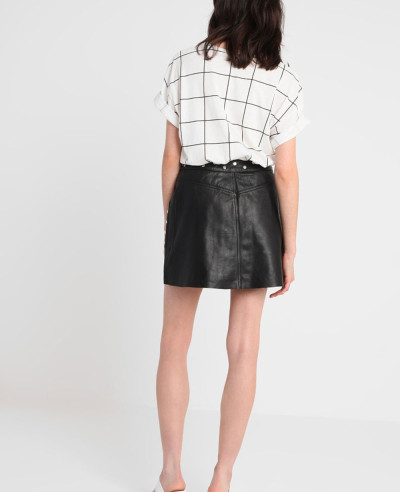 High Quality Custom Made Leather Mini Skirt