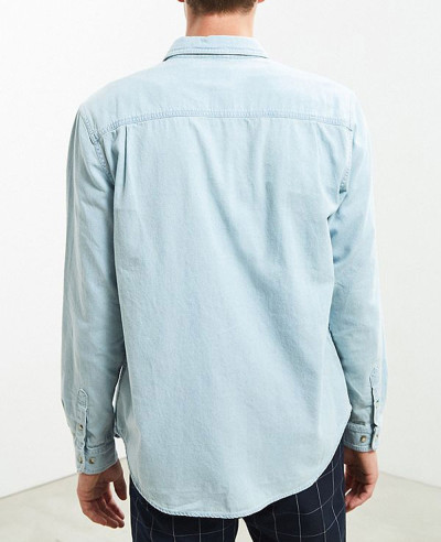 High Quality Men Denim Button Down Shirt