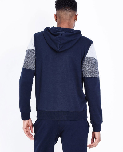 High-Quality-Men-Navy-Colour-Block-Zipper-Front-Hoodie