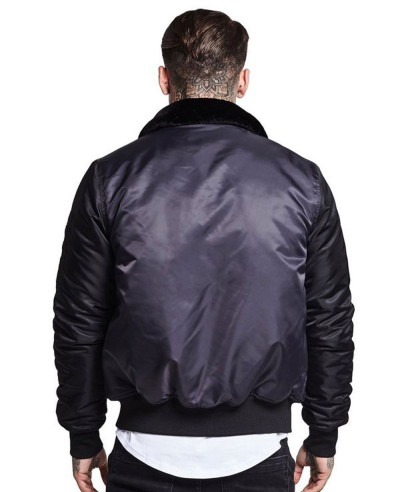 High Quality Men Satin Bomber Varsity Jacket