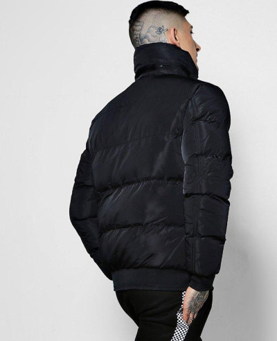High Rich Padded Funnel Neck Puffer Jacket
