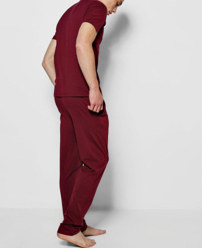 Hot Selling Men Jersey Trouser Pyjama Set