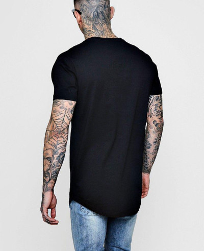 Longline-Print-With-Curve-Hem-T-Shirt