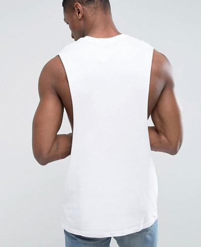 Longline Sleeveless With Extreme Dropped Armhole Tank Top