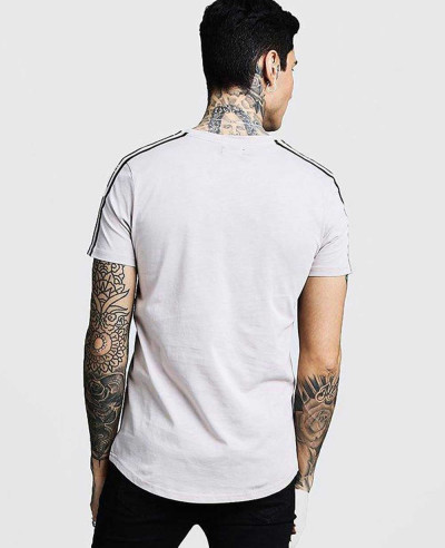 Men-Curve-Hem-T-Shirt-With-Tape-Detail