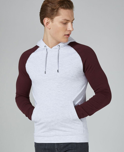 Men-Grey-And-Black-Raglan-Muscle-Hoodie