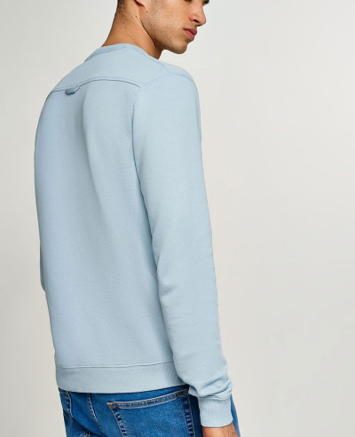 Men Grey Marl Taping Sweatshirt