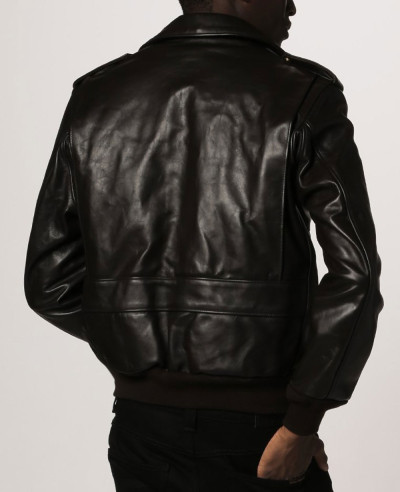 Men High Quality Custom Shearling Sheep Leather Jacket