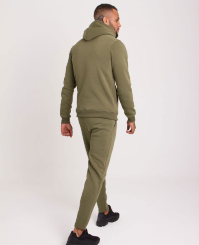 Men-Hot-Selling-Custom-Olive-Green-Tracksuit-Half-Gold-Tone-Zipper