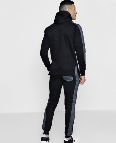 Men Hot Selling Custom Skinny Fit Zipper Front Hooded Tracksuit