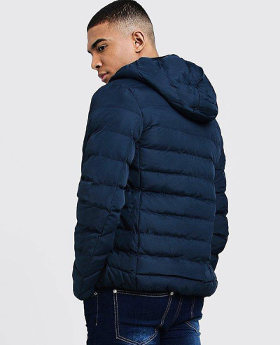 Men-Navy-Blue-Quilted-Zipper-Through-Jacket-With-Hood