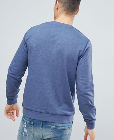 Men New Look Blue Sweatshirt In Denim