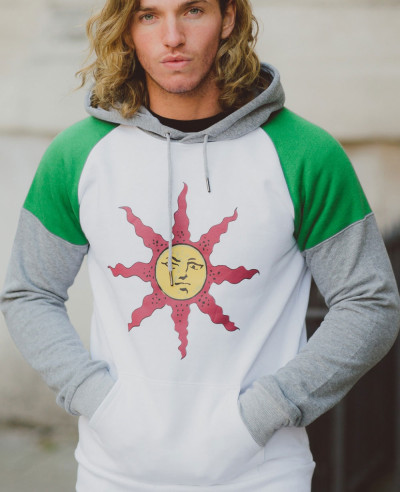 Men Printed Pullover Hoodie