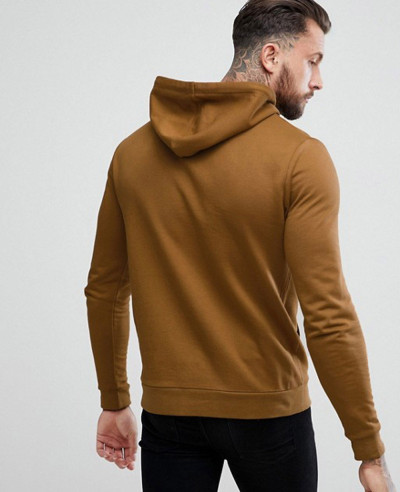 Men Pullover Dark Yellow Gym Hoodie