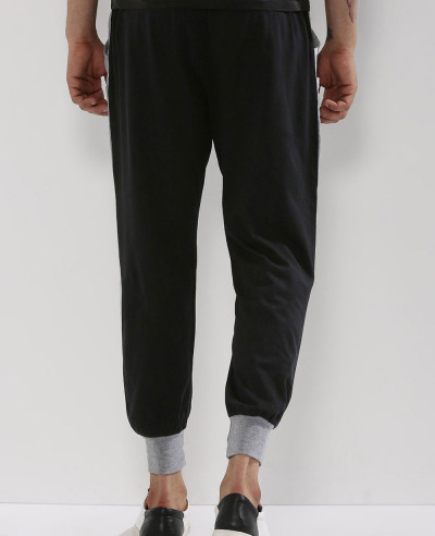 Men Stylish Custom Contrast Cuff & Pockets Sweatpant Jogger