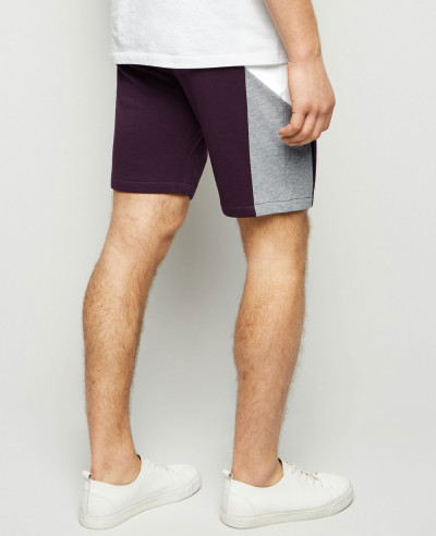 Most-Selling-Men-Dark-Purple-Side-Stripe-Jersey-Short