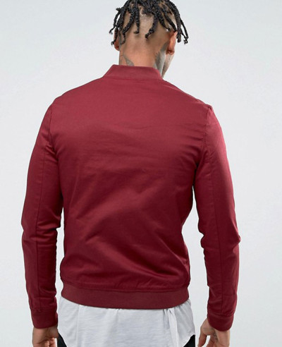 Muscle-Fit-Bomber-Jacket-With-Sleeve-Zipper