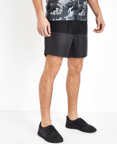 Navy Contrast Running Shorts