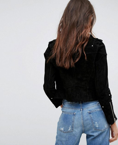 New-Blank-Plain-Suede-Biker-Leather-Jacket