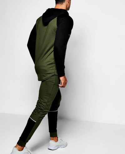 New Colour Block Skinny Fit Tracksuit