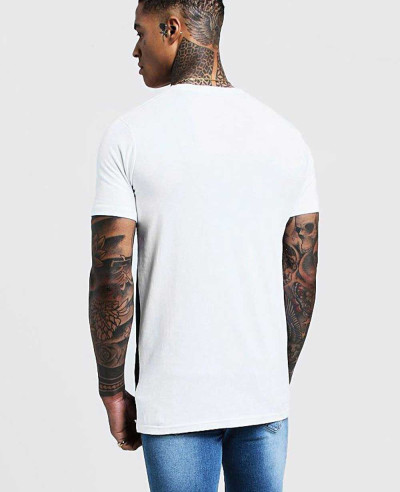 New-Custom-Muscle-Fit-Longline-Colour-Block-Tee