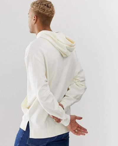 New-Design-Oversized-Hoodie-With-Step-Hem-In-Beige