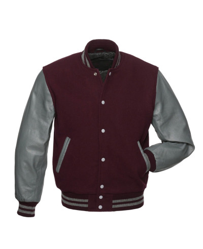 New High Quality College Lettermen Wool & Leather Custom Baseball Varsity Jacket