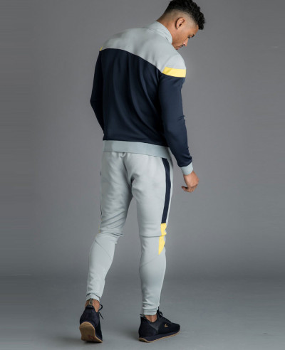 New High Quality Men Funnel Neck Tracksuit With Navy Blue