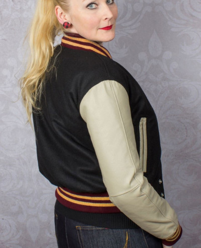 New High Quality Women Fashion Leathermen Leather Baseball Bomber Varsity Jacket