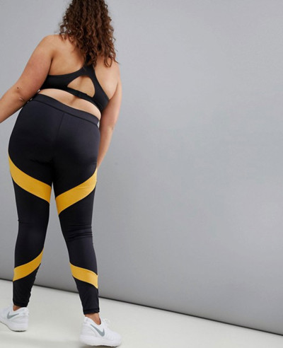 New-Hot-Selling-Custom-Plus-Stripe-Panel-Legging