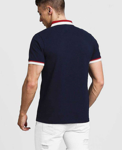 New-Hot-Selling-Men-Zipper-Polo-Shirt-With-Contrast-Collar